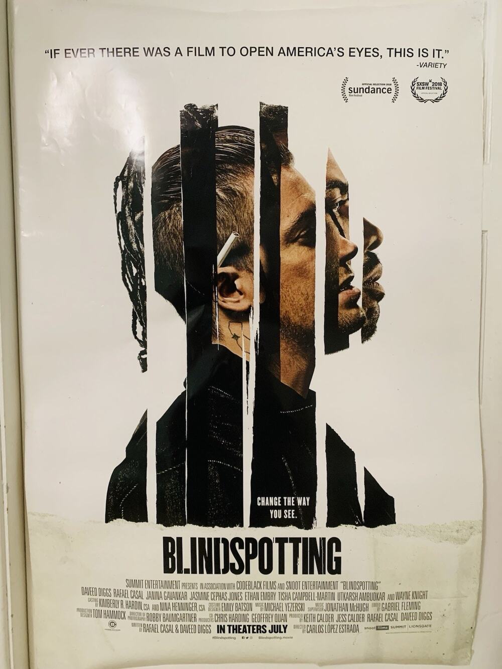 Blindspotting 2018 Original Movie Promo Poster – Daveed Diggs | Mirror Art